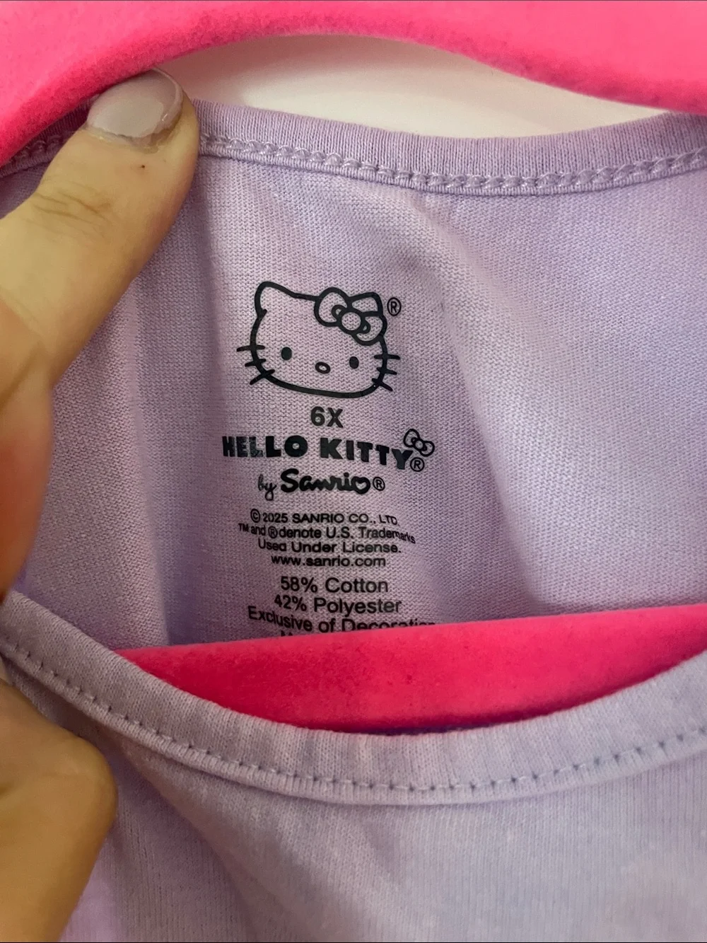 Hello Kitty Lavender Sleeveless Tank & Printed Shorts Pajama Set